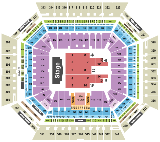 Hard Rock Stadium Bruno Mars Seating Chart